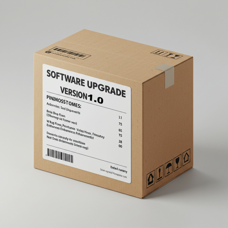 Software Upgrade V 1.x