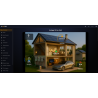 A2H-EMS V2 Dashboard-Übersicht einer PV-Anlage mit Haus-Visualisierung, aktuellem Energiefluss